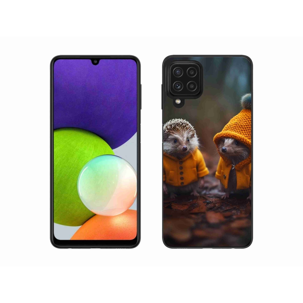 Gél borítás mmCase Samsung Galaxy A22 4G - sünökhöz