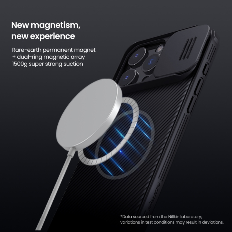Nillkin CamShield PRO mágneses hátlap Apple iPhone 16 Pro Max készülékhez Sötétzöld