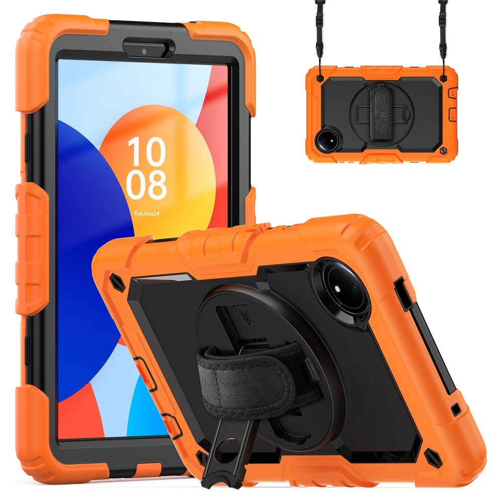 Strapabíró huzat kéztartóval és vállpánttal Xiaomi Redmi Pad SE 8.7 - narancssárga színűre