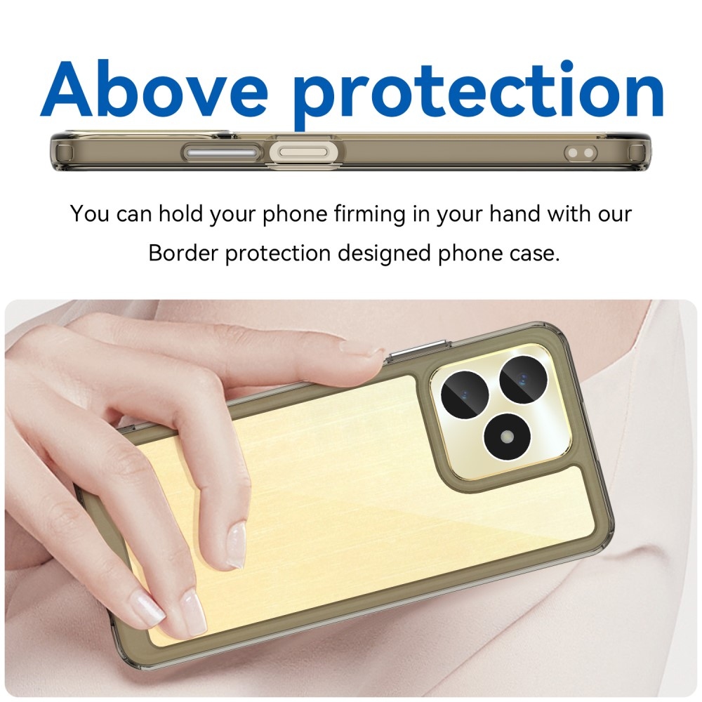 Gél tok fix hátlappal a Realme C51/C53 készülékhez - szürke
