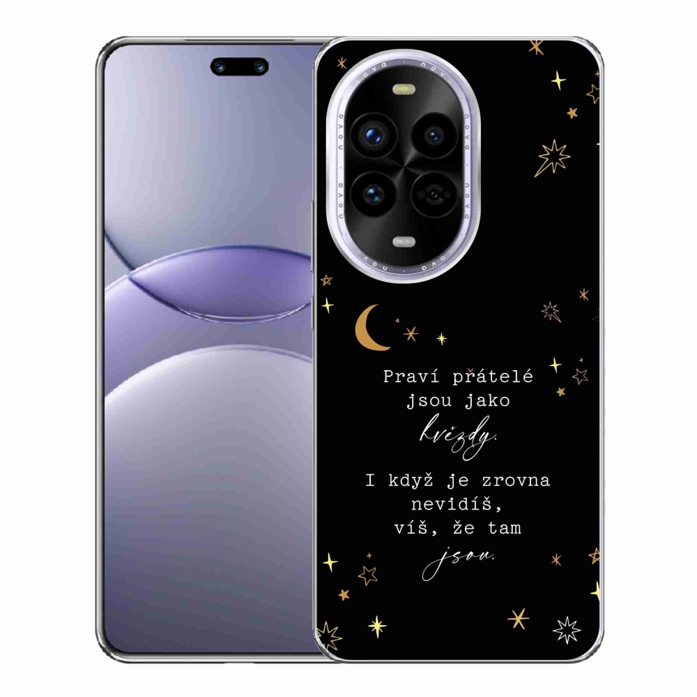 Gél borítás mmCase a Huawei Nova 13 Pro 5G - idézet 6 fekete háttérrel