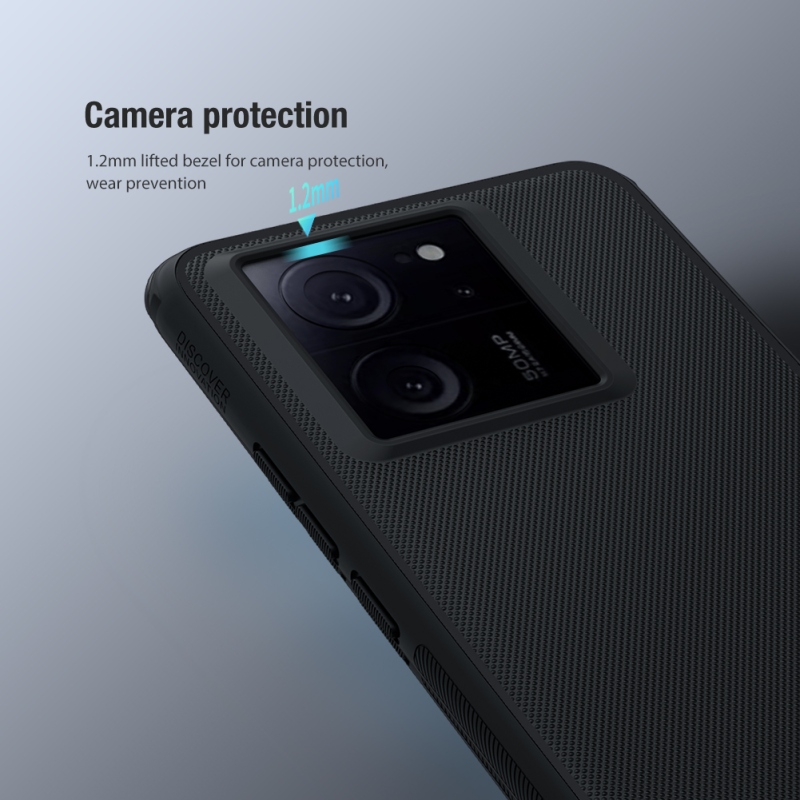 Nillkin Super Frosted PRO hátlap a Xiaomi 13T/13T Pro számára Fekete