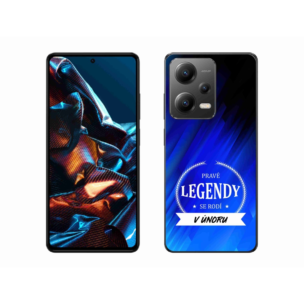 Gél borítás mmCase a Xiaomi Redmi Note 12 Pro 5G - Legendák februárban kék háttérrel