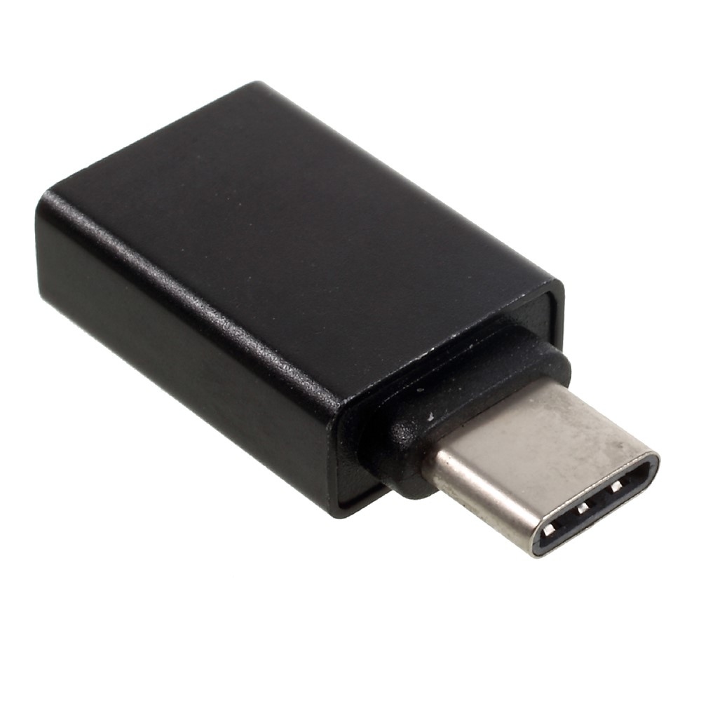 USB-C 3.1/USB 3.0 OTG reduktor - Fekete