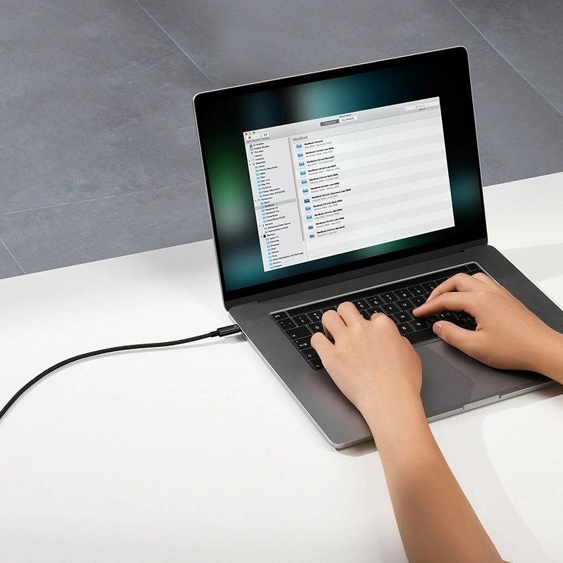 Baseus CAWJ040001 Tungsten Gold gyors töltő kábel USB-C - USB-C 240W 1m fekete