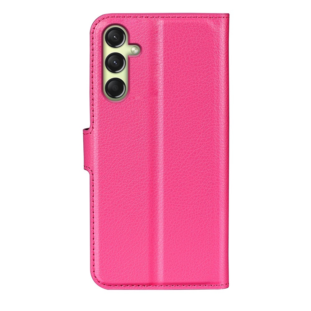 Litchi könyv tok Samsung Galaxy A16 4G/5G - rózsaszín - rózsa