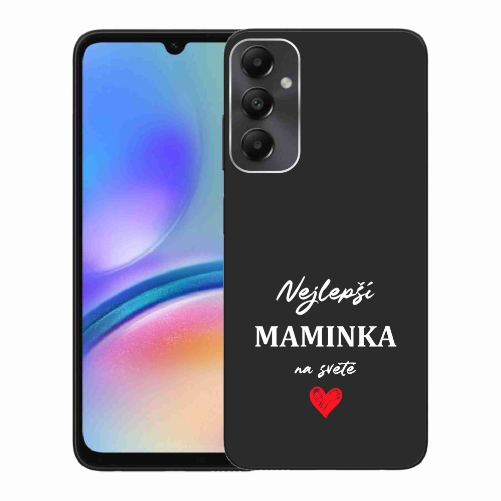 Gél borító mmCase Samsung Galaxy A05s - legjobb anya 1 fekete háttér