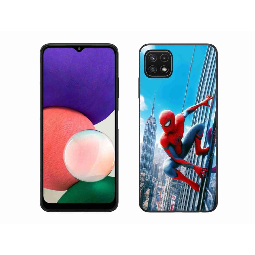 Gél borítás mmCase Samsung Galaxy A22 5G - pókemberhez