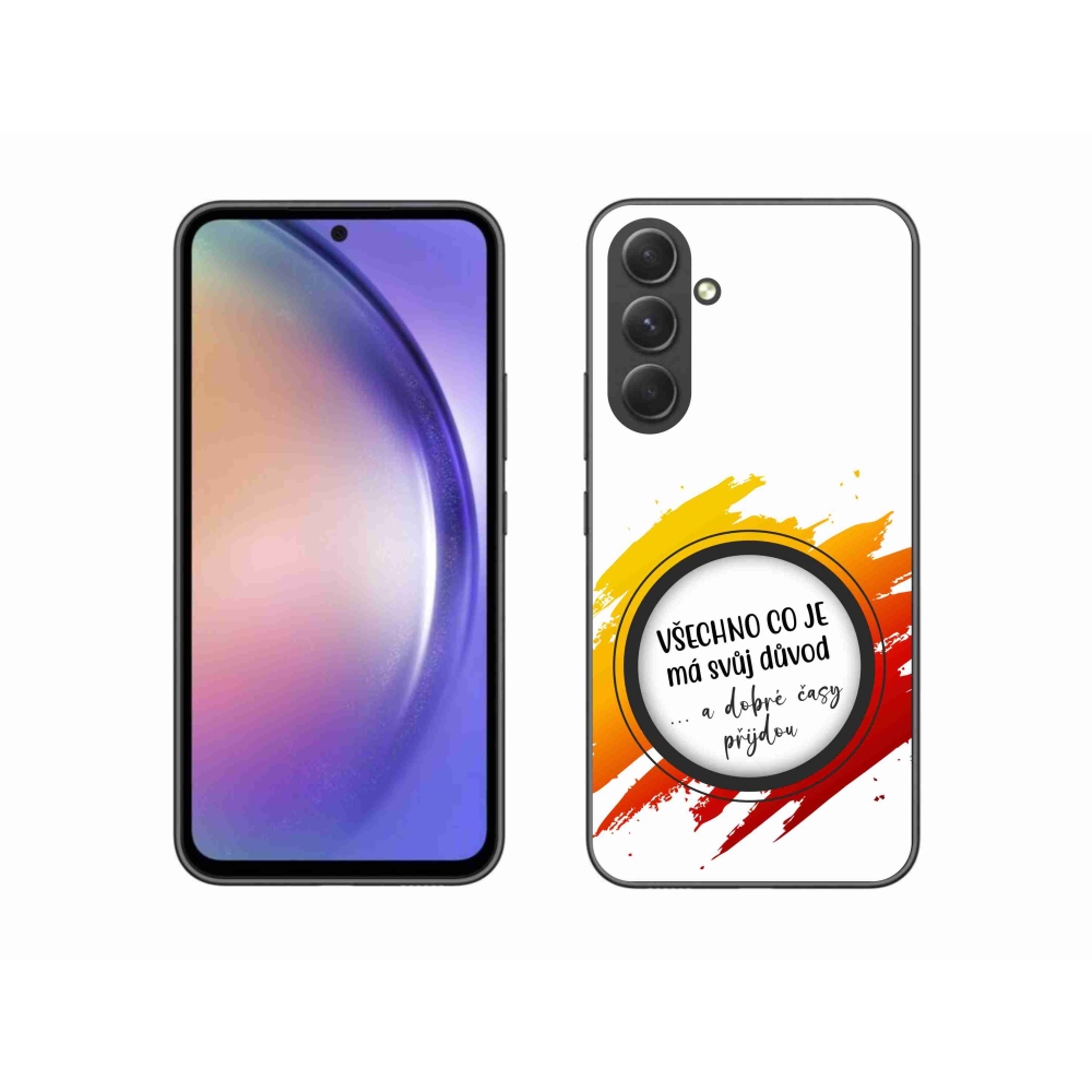 Gél borítás mmCase Samsung Galaxy A54 5G - idézet 3 fehér háttér