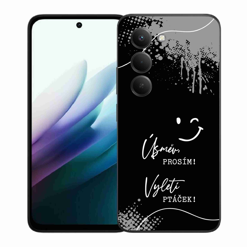 Gél borítás mmCase a Xiaomi Redmi 15 4G/5G (171mm) - vicces szöveg 4 fekete háttérrel