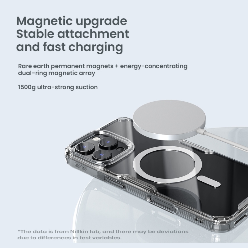 Nillkin Nature TPU PRO mágneses borítás Apple iPhone 16 Pro készülékhez Átlátszó