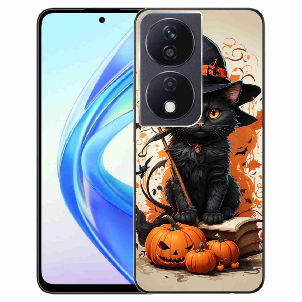 Zselés borítás mmCase a Honor X7b/Honor 90 Smart készülékhez - cat wizard