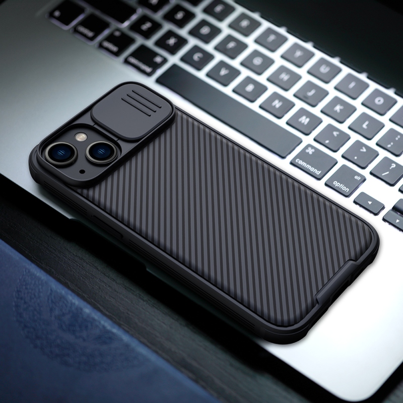 Nillkin CamShield PRO mágneses hátlap Apple iPhone 13/14 készülékhez Fekete