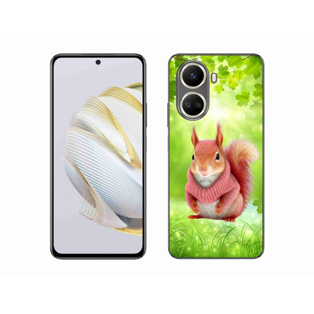 Gél borítás mmCase a Huawei Nova 10 SE számára - mókus pulóverben