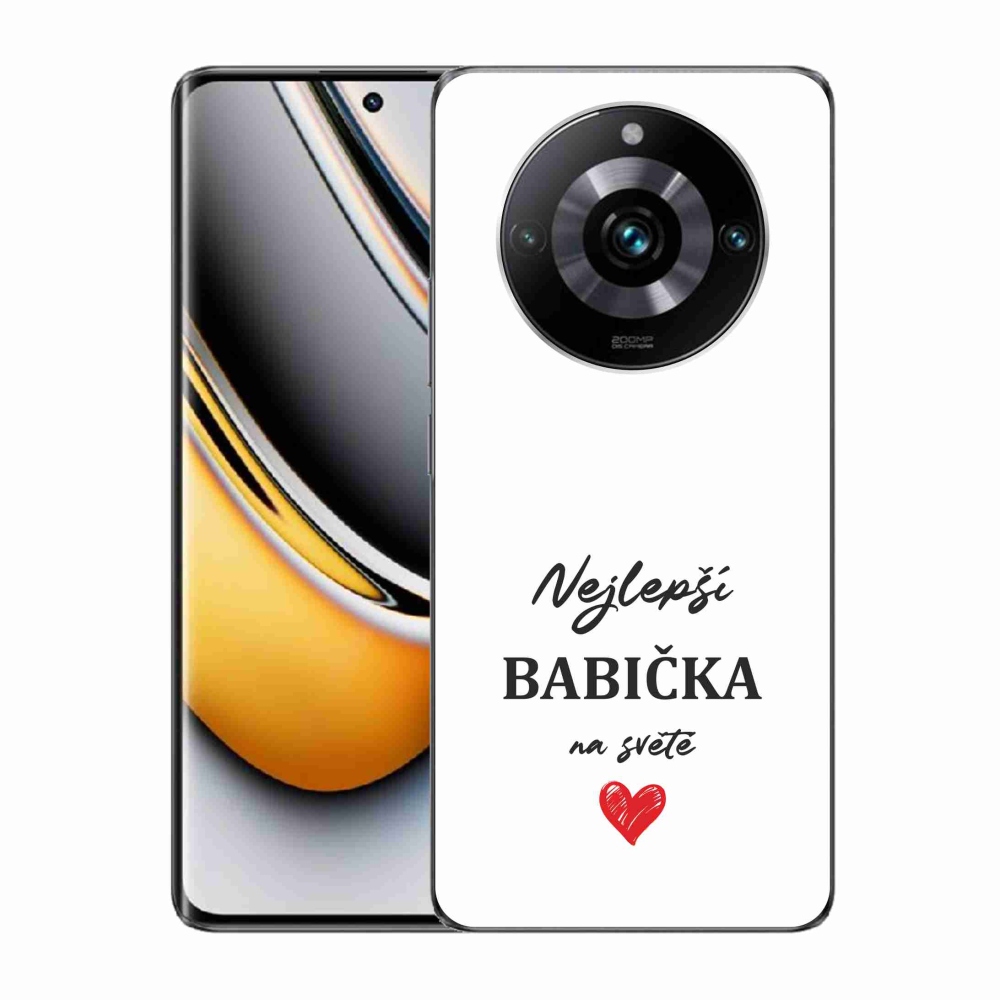Gél borítás mmCase a Realme 11 Pro/11 Pro+ készülékhez - Best Grandma 1 fehér háttér