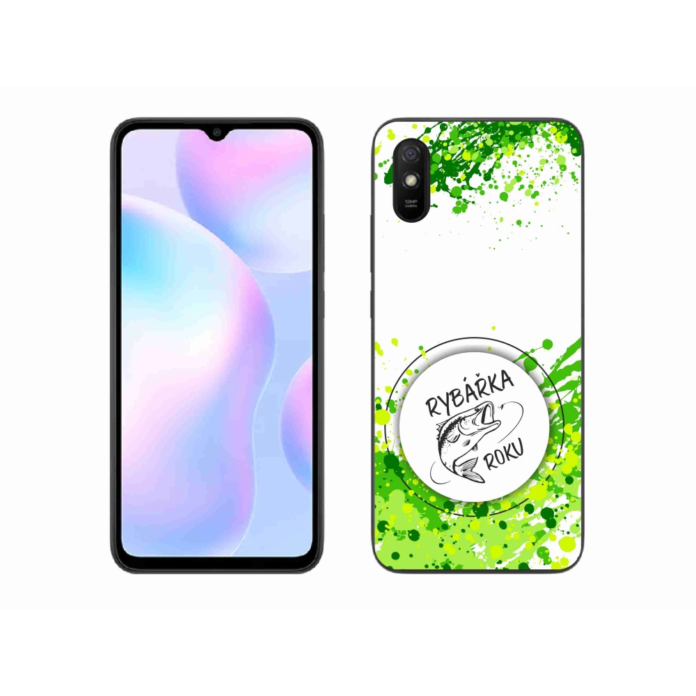 Gél borító mmCase a Xiaomi Redmi 9AT - halász az év fehér háttérrel
