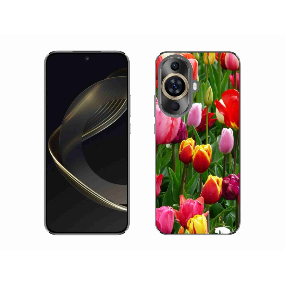 Gél borítás mmCase a Huawei Nova 11 készülékhez - tulipánok