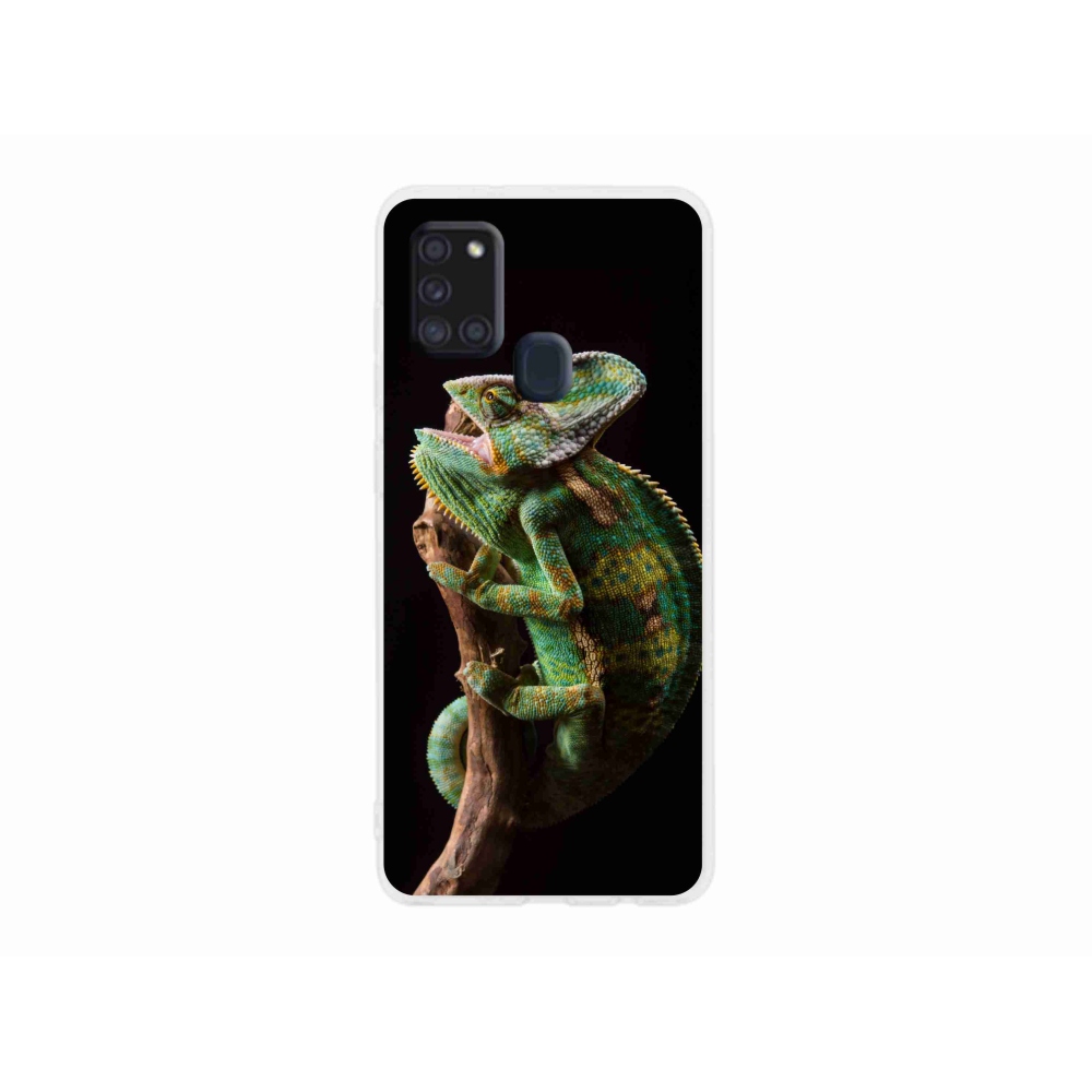Gél védőhuzat mmCase Samsung Galaxy A21s készülékhez - kaméleon