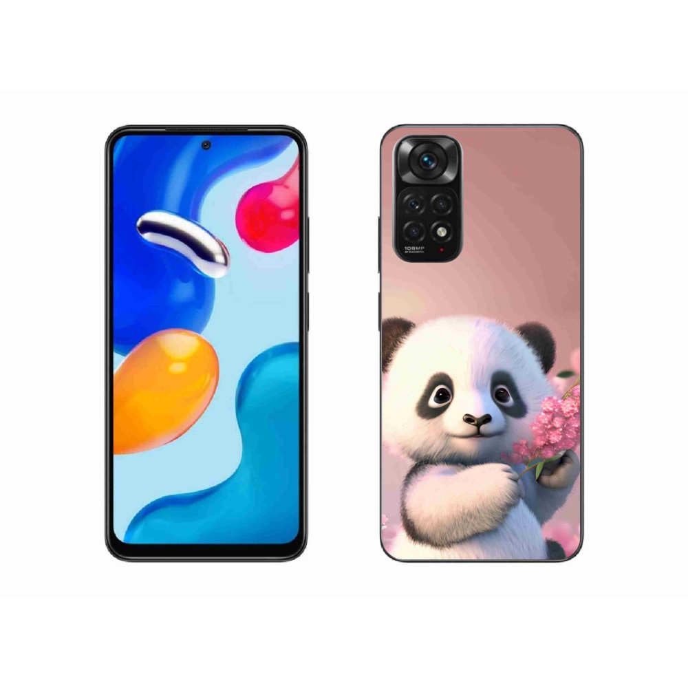 Gél borítás mmCase a Xiaomi Redmi Note 11S 4G-hez - aranyos panda