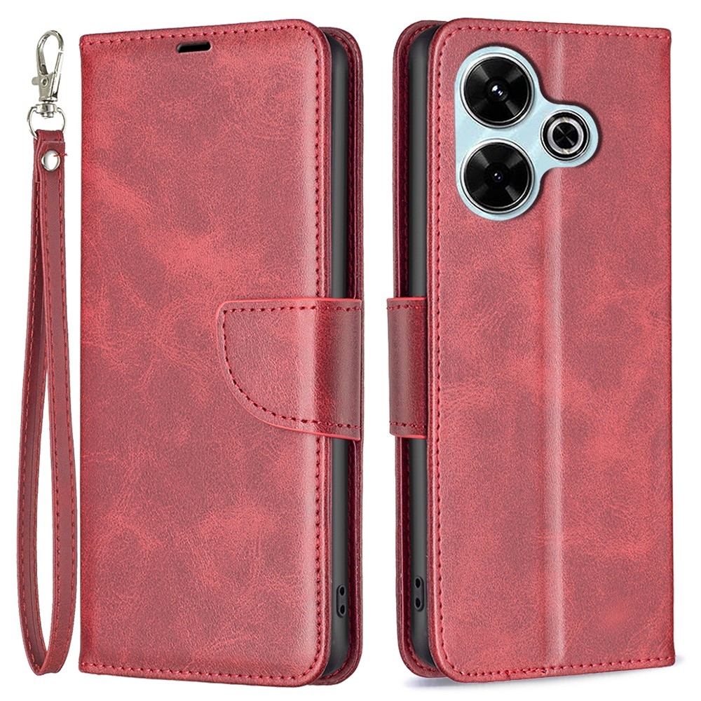 Könyv tok Xiaomi Redmi 13 4G/Poco M6 4G-hez - piros