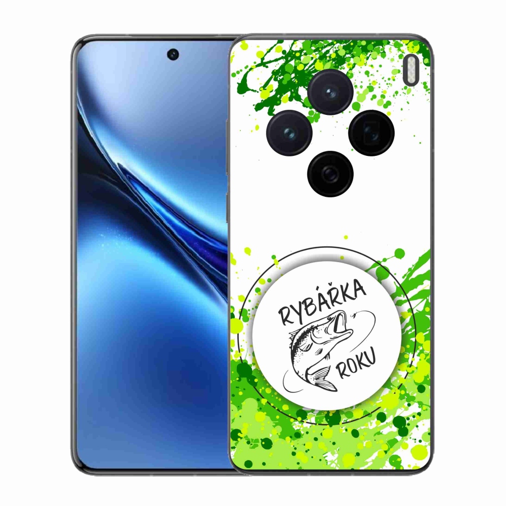 Gél borító mmCase a Vivo X200 5G-n - az év horgásza fehér háttérrel