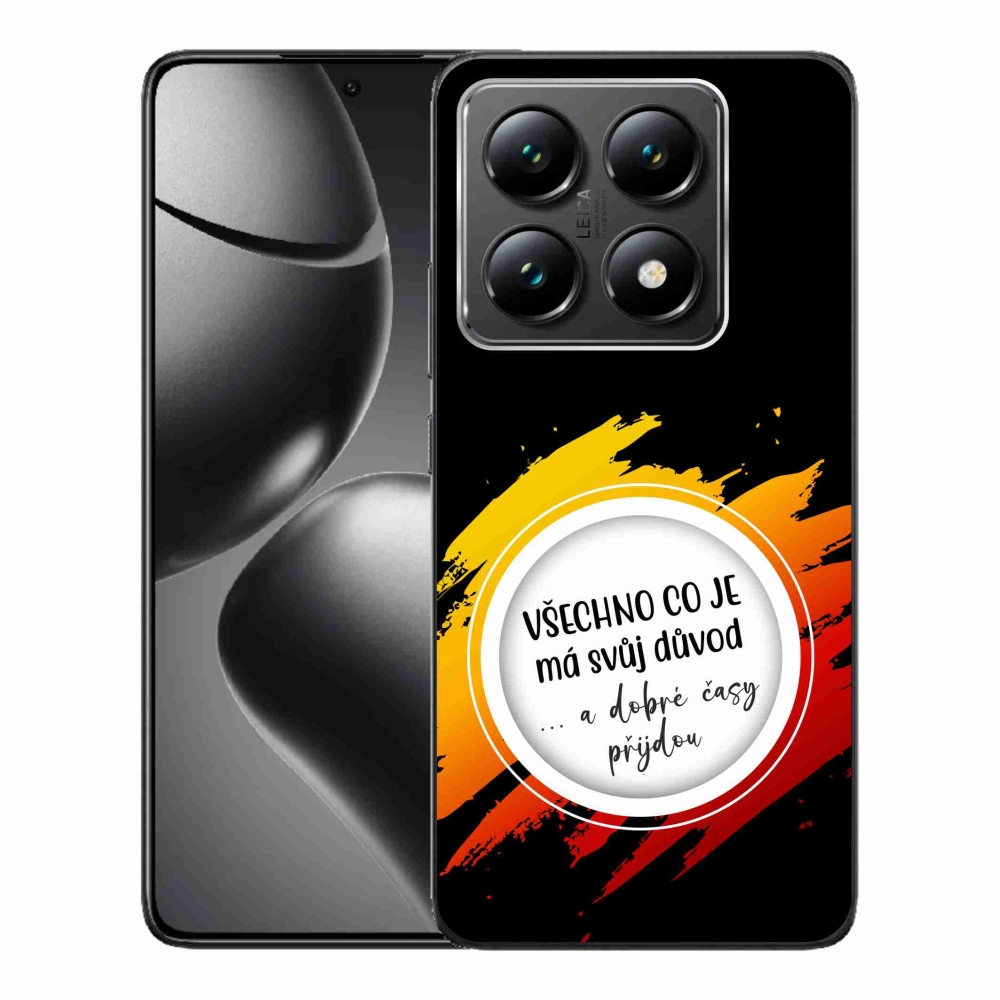 Gél borítás mmCase a Xiaomi 14T-hez - idézet 3 fekete háttér