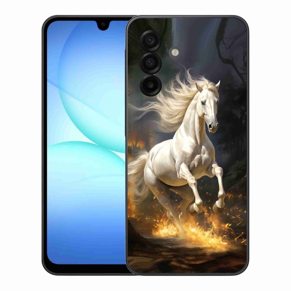 Zselés borítás mmCase Samsung Galaxy A17 5G - fehér ló 2