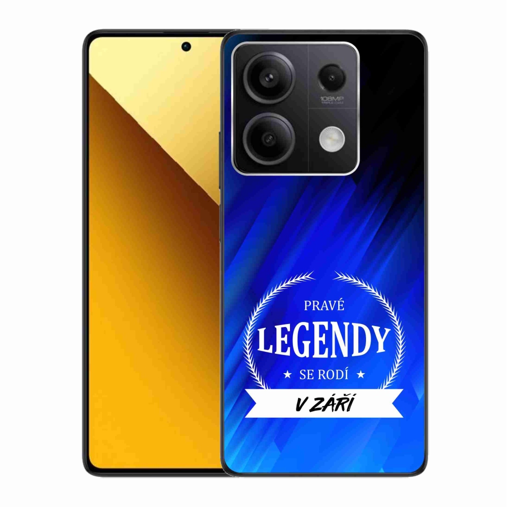Gél borítás mmCase a Xiaomi Redmi Note 13 5G - Legendák szeptemberben kék háttérrel
