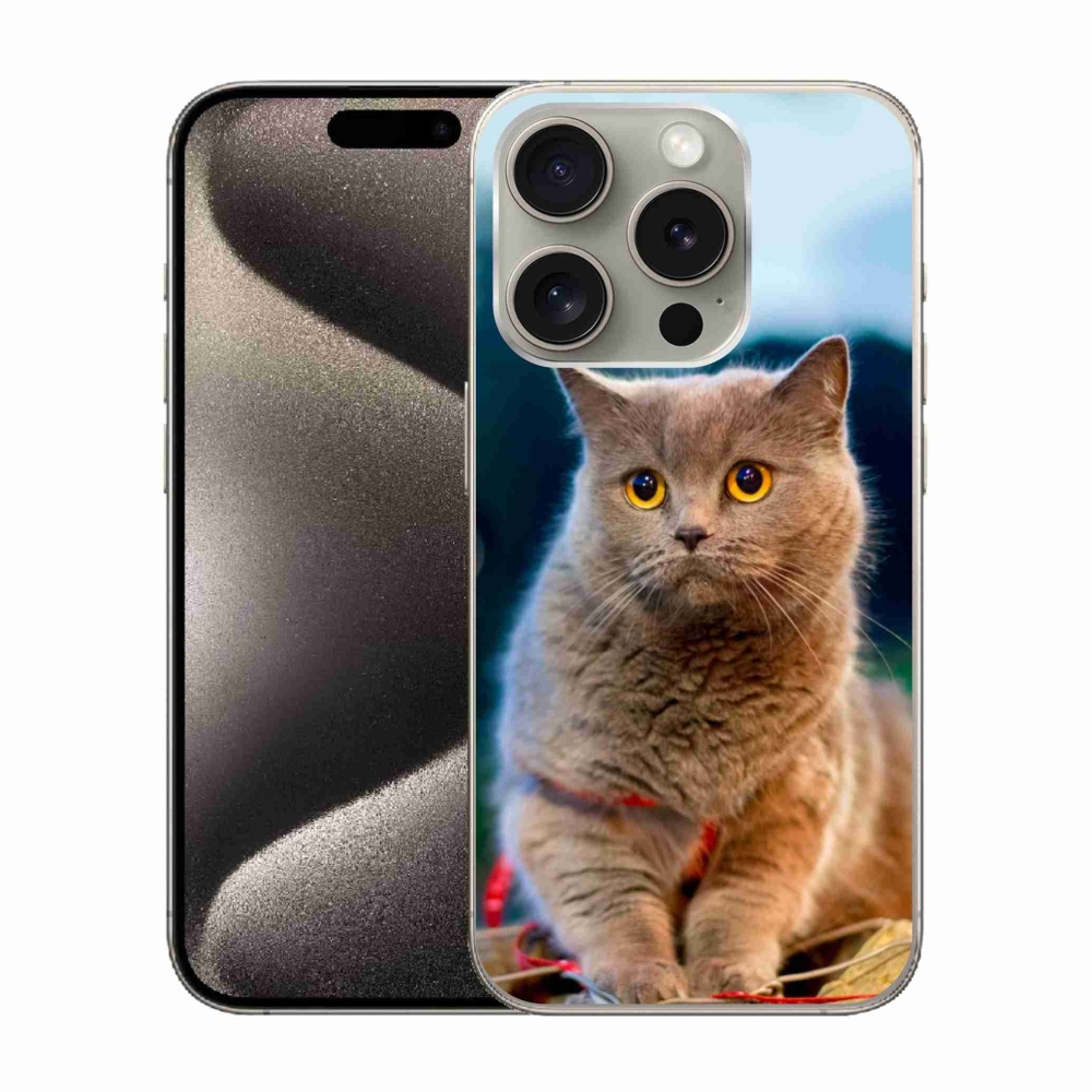 Gél védőburkolat mmCase iPhone 15 Pro készülékhez - Brit kék 2