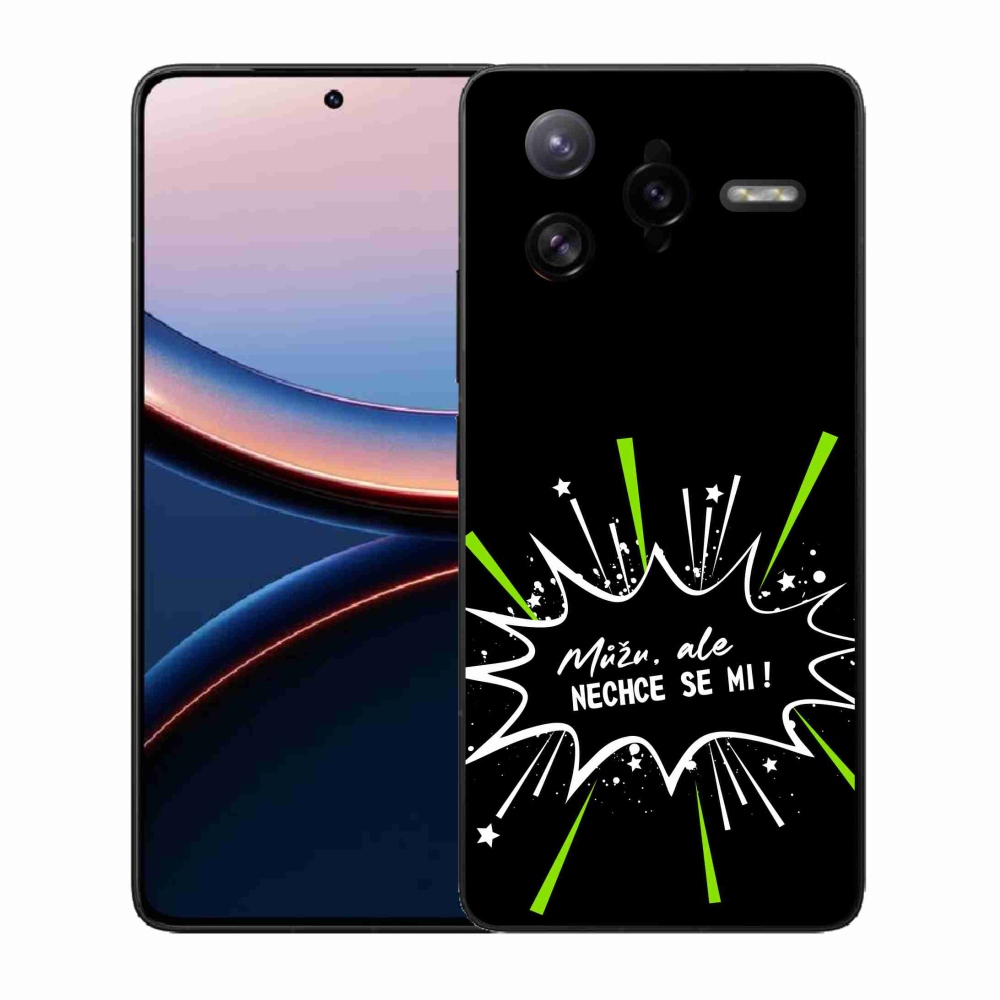 Gél borító mmCase a Xiaomi Poco F7 Ultra számára - vicces szöveg 11 fekete háttér