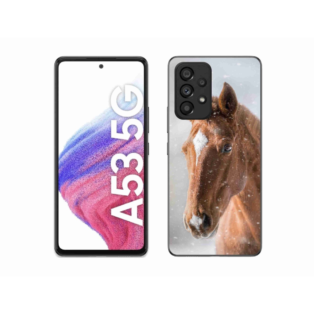 Zselés borítás mmCase Samsung Galaxy A53 5G - barna ló 2