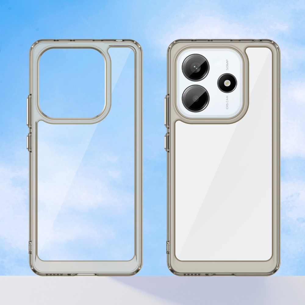 Gél tok kemény hátlappal a Xiaomi Redmi Note 14 5G-hez - szürke