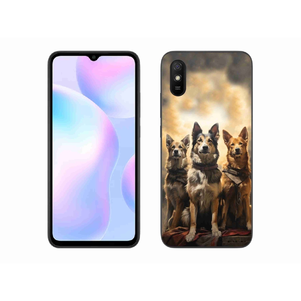 Gél borítás mmCase a Xiaomi Redmi 9AT-hoz - három kutya
