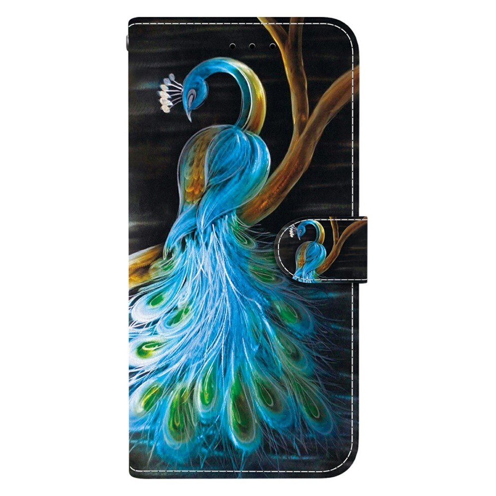 Sokoldalú könyvtáska Samsung Galaxy A06 4G - páva - páva