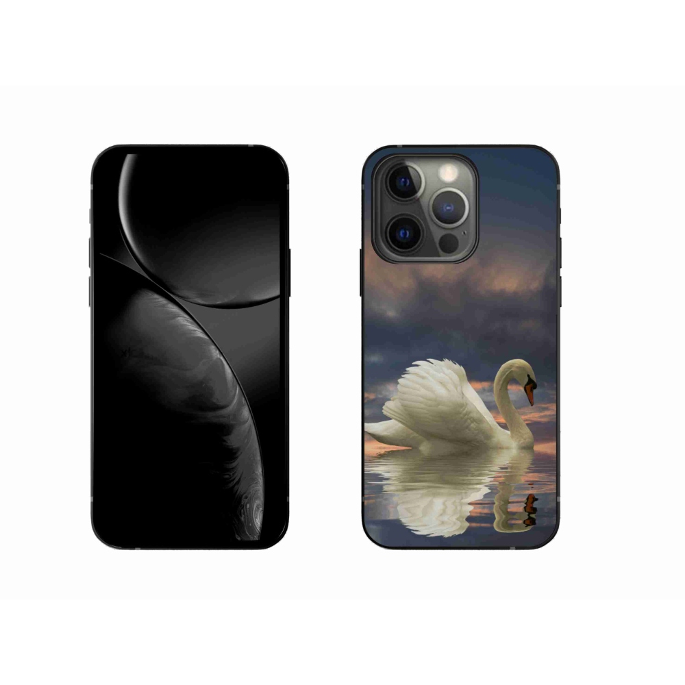 Zselés tok mmCase iPhone 13 Pro készülékhez - hattyú