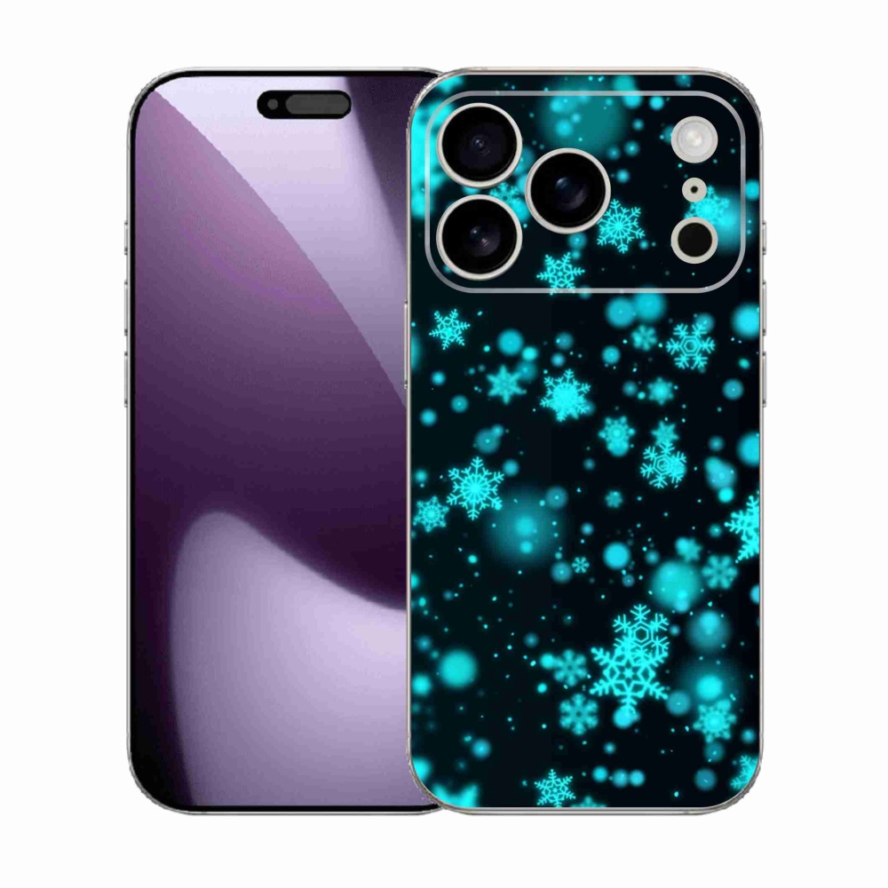 Zselés borítás mmCase iPhone 17 Pro készülékhez - hópelyhek 1