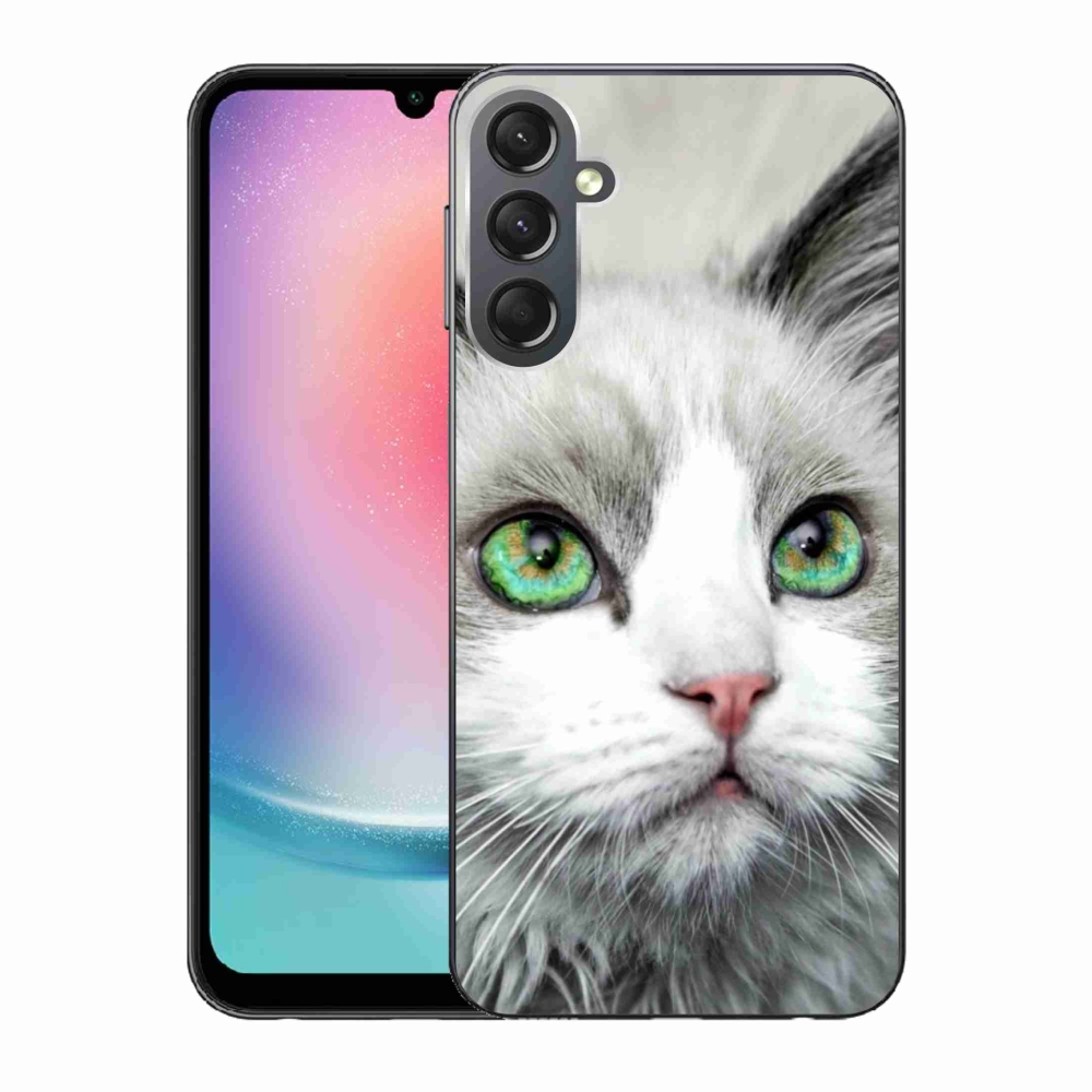 Zselés borítás mmCase Samsung Galaxy A24 készülékhez - macska nézet