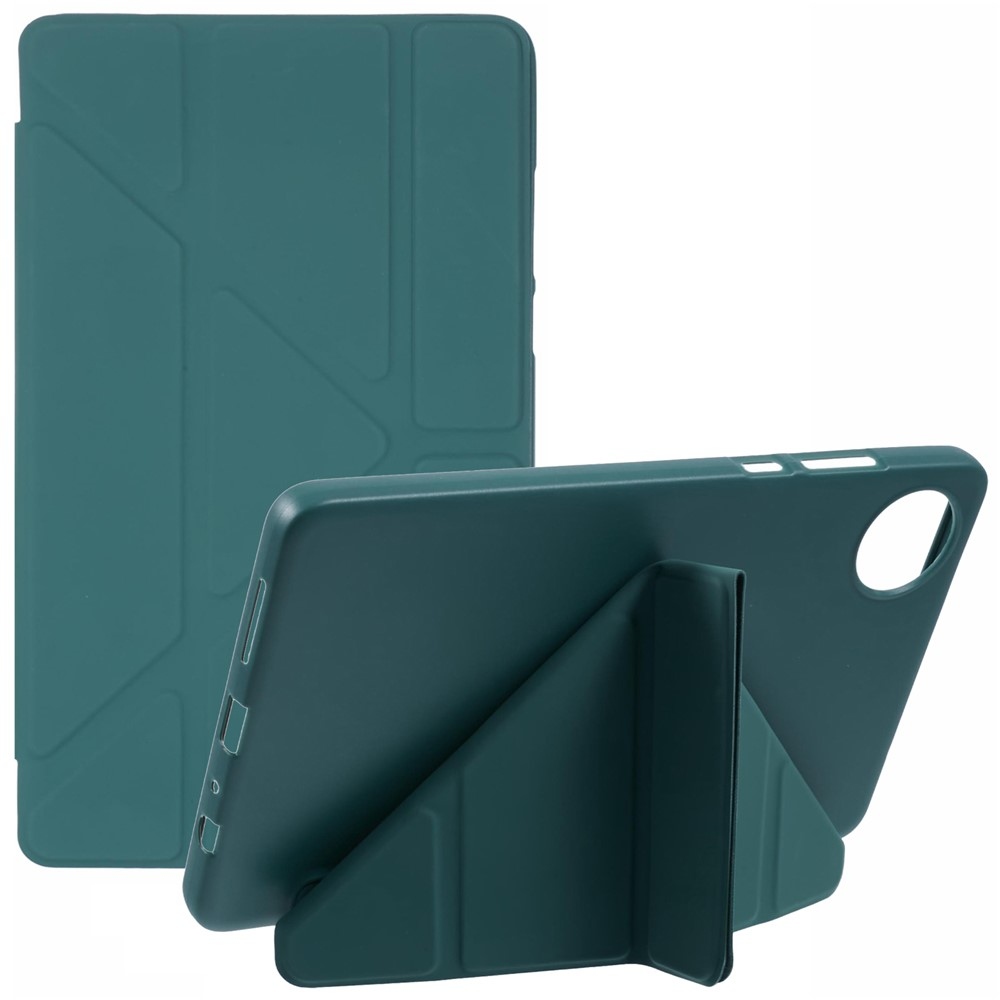 Origamis összecsukható táblagép tok Xiaomi Redmi Pad SE 8.7 - sötétzöld
