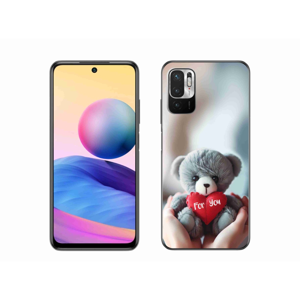 Gél borítás mmCase a Xiaomi Redmi Note 10 5G-hez - mackó a szerelmeseknek