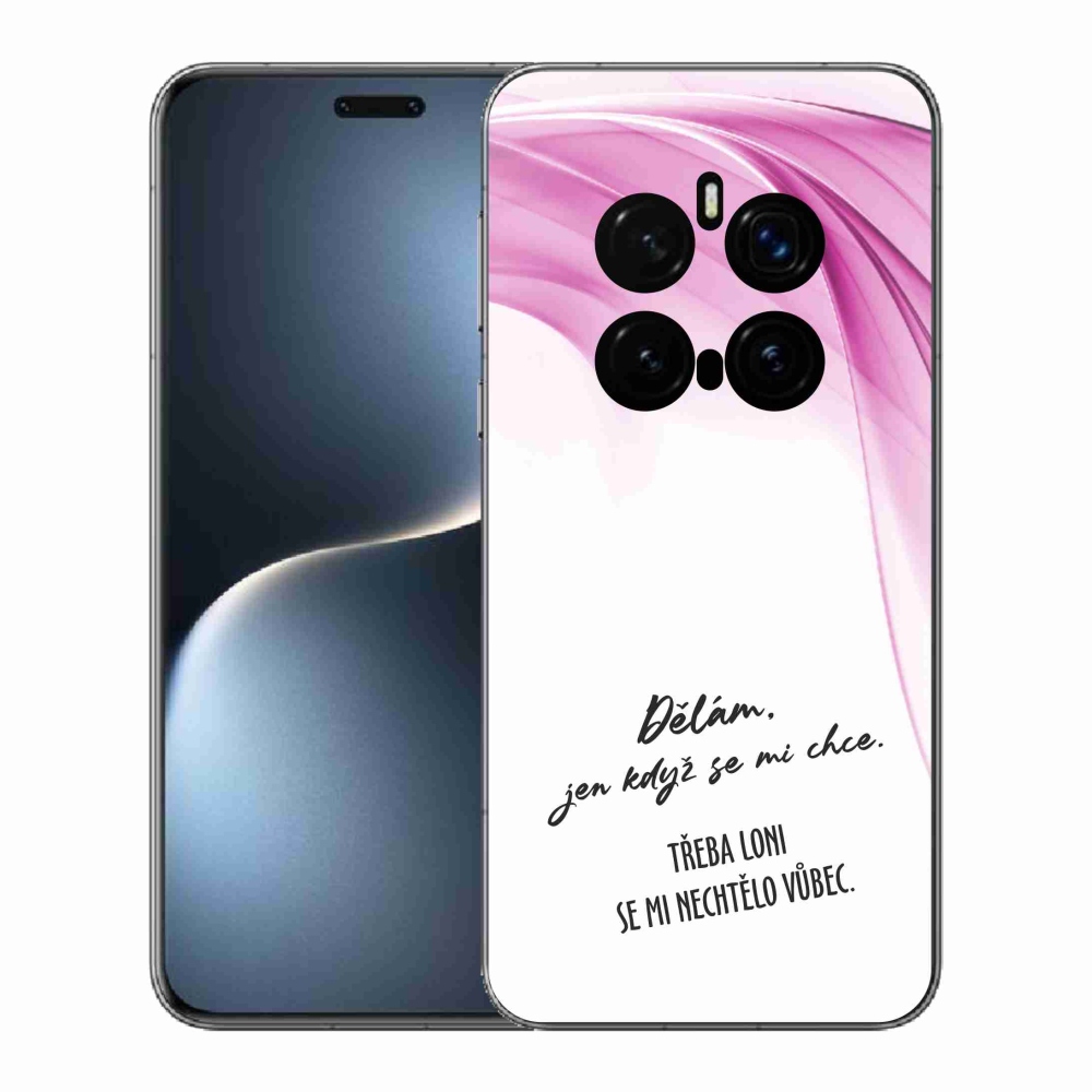 Gél borító mmCase a Honor Magic 7 Pro 5G készülékhez - vicces szöveg 12 fehér háttérrel