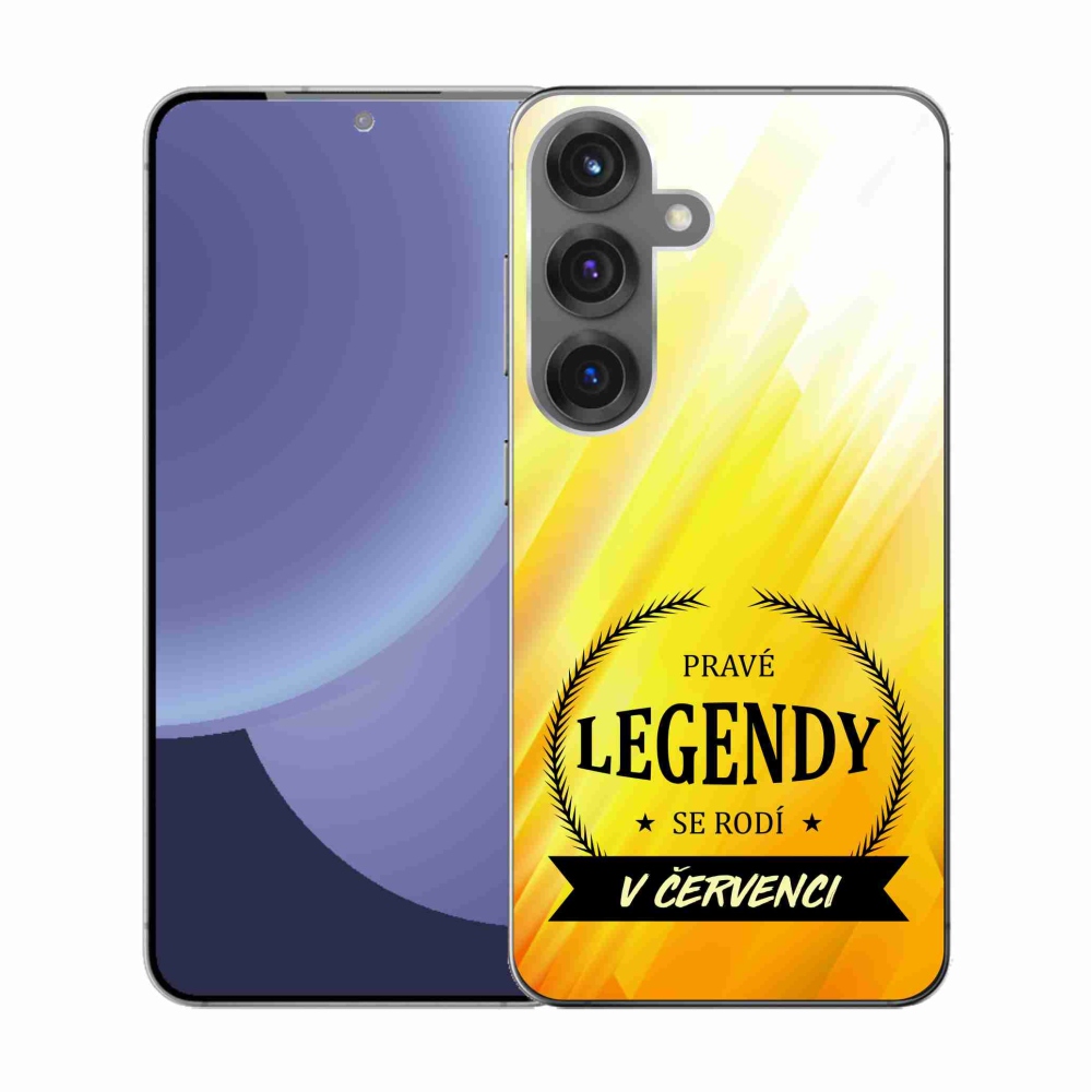 Gél borító mmCase Samsung Galaxy S25 - Legends in July sárga háttérrel
