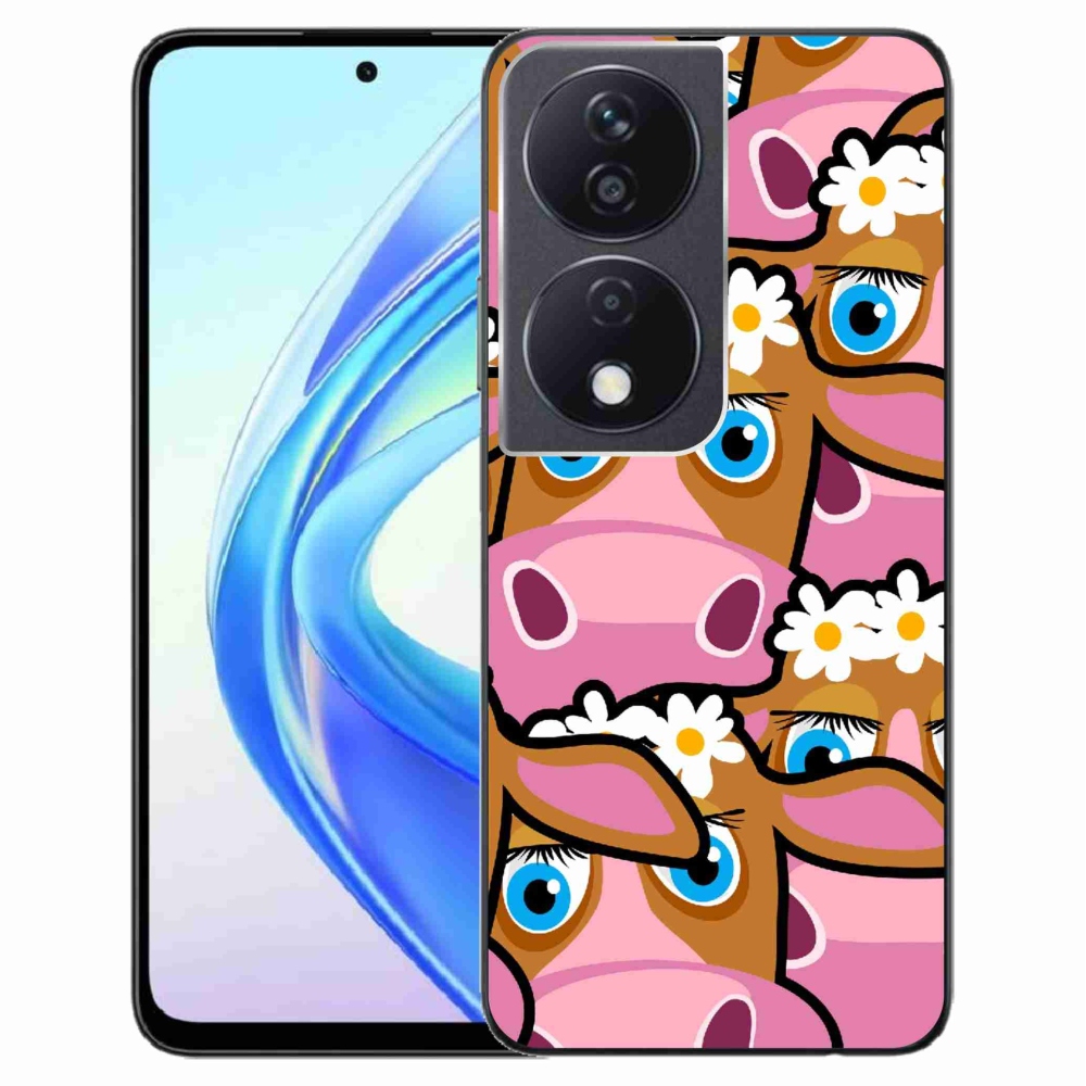 Zselés borítás mmCase a Honor X7b/Honor 90 Smart készülékhez - karikatúra tehenek