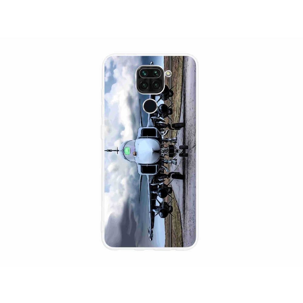 Gél borító mmCase a Xiaomi Redmi Note 9-hez - katonai repülőgépek