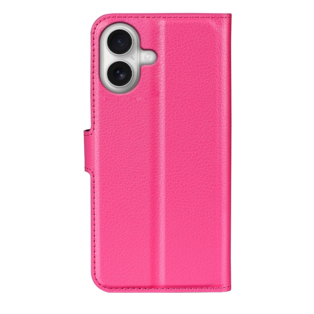 Litchi könyvtáska iPhone 17-hez - rózsaszínű