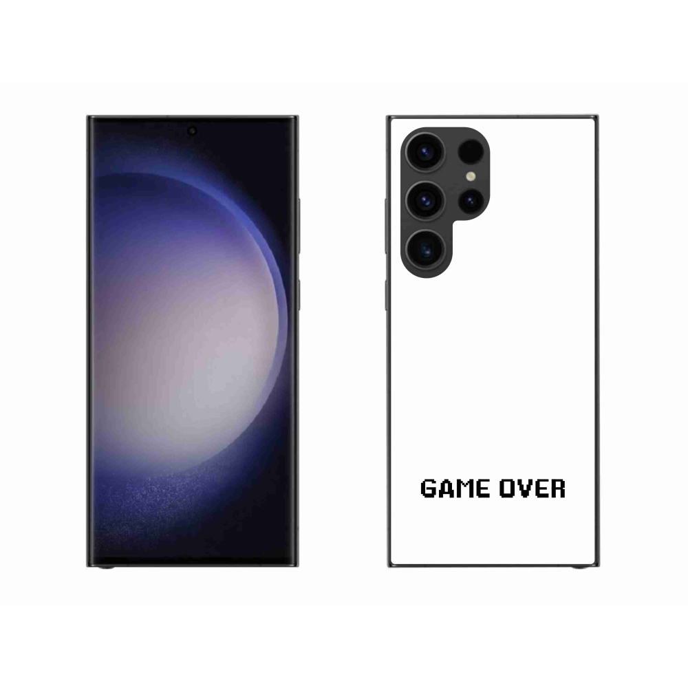 Gél borítás mmCase Samsung Galaxy S23 Ultra 5G - játék fehér háttérrel