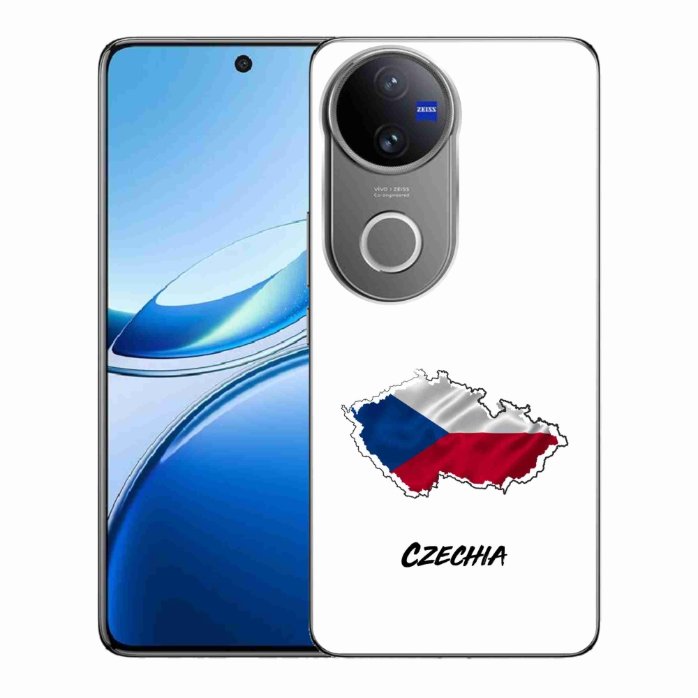 Gél borító mmCase a Vivo V50 5G - Csehország fehér háttérrel