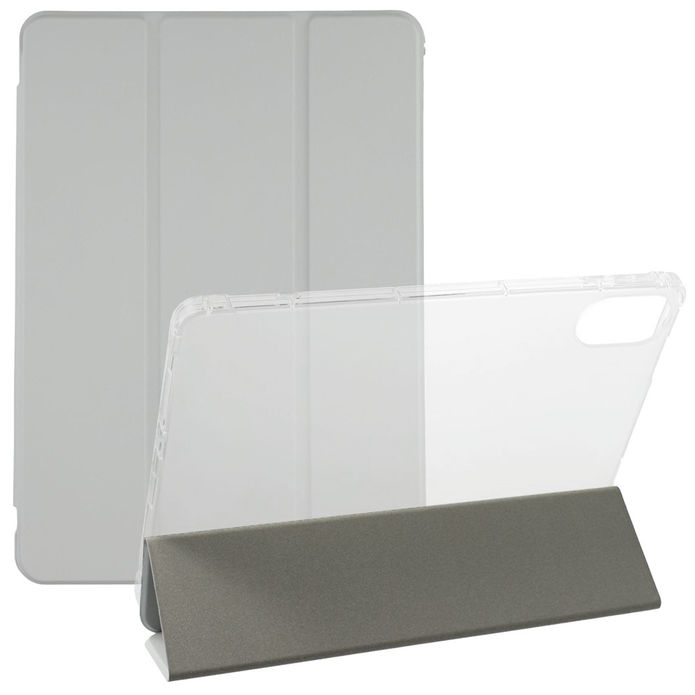 Tri-Fold intelligens, összecsukható tablet tok Xiaomi Redmi Pad 2 - szürke