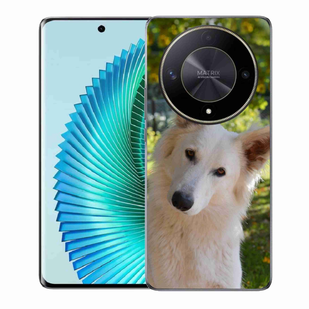 Gél borítás mmCase a Honor Magic 6 Lite 5G számára - Fehér svájci juhász 1