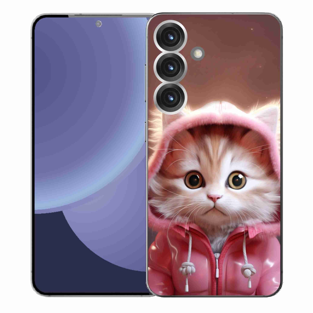 Gél borítás mmCase Samsung Galaxy S25+ készülékhez - aranyos cica 3