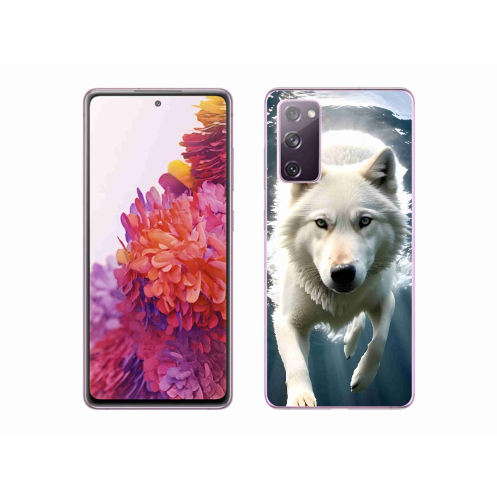 Gél védőburkolat mmCase Samsung Galaxy S20 FE - fehér farkas